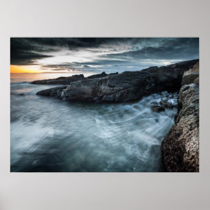 Póster Lofoten Islands Norway Coast Landscape Photo
