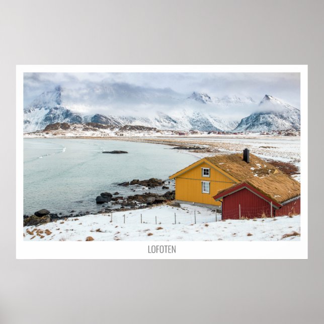 Póster Lofoten (Noruega) (Frente)
