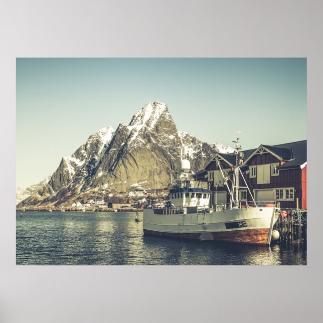 Póster Lofoten Vintage (Frente)