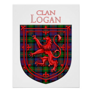 Póster Logan Tartan Scottish Plaid Lion Rampant