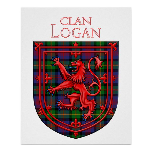 Póster Logan Tartan Scottish Plaid Lion Rampant (Anverso)