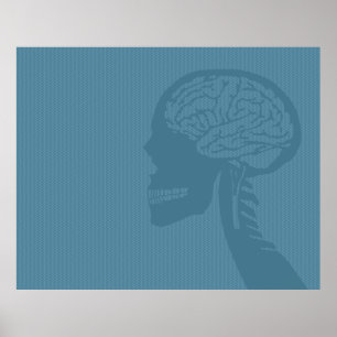 Póster logarita azul