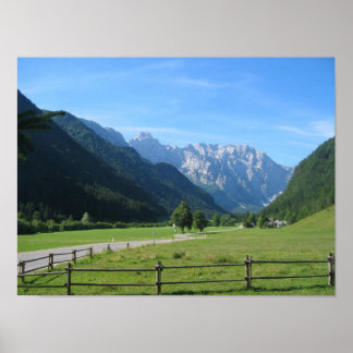 Póster Logarska dolina Eslovenia
