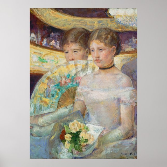 Póster Loge, 1882 (aceite sobre lienzo) (Frente)