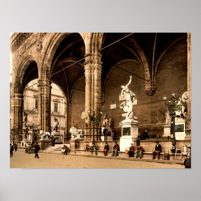 Póster Loggia dei Lanzi Florencia Toscana Italia (Frente)