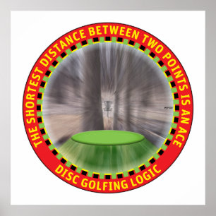 Póster Lógica de Golf en disco nº 1