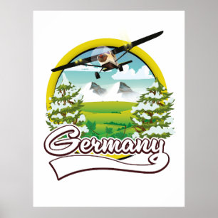 Póster Logo de Alemania Travel