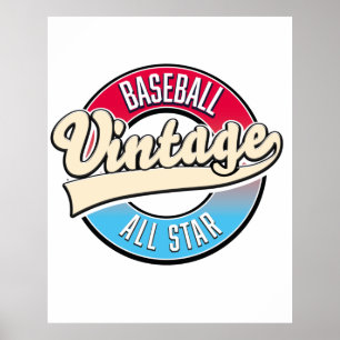 Póster Logo de All Star Baseball