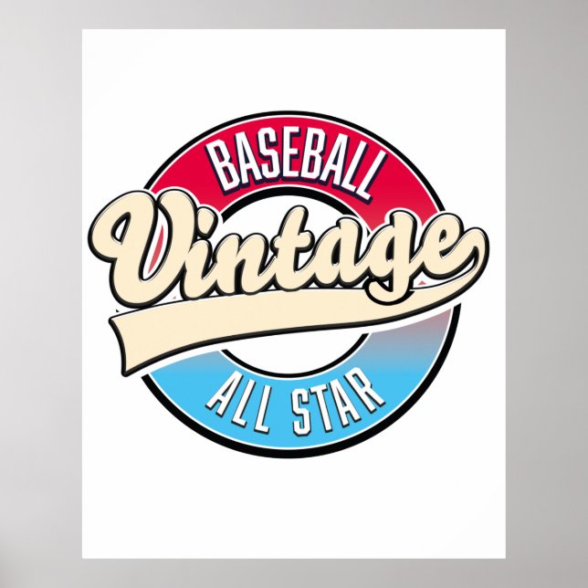 Póster Logo de All Star Baseball (Frente)