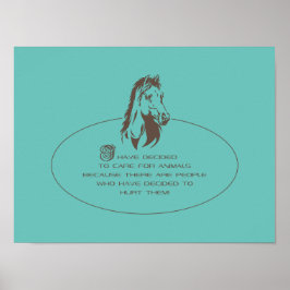 Póster Logo de Animal Care - Poster