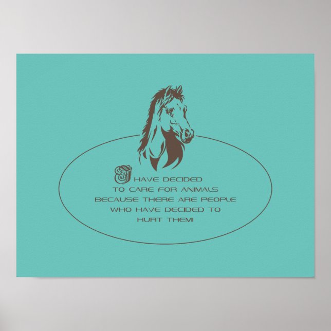 Póster Logo de Animal Care - Poster (Frente)