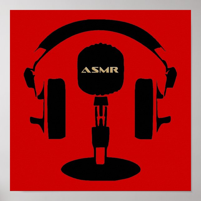 Póster Logo de ASMR (Frente)
