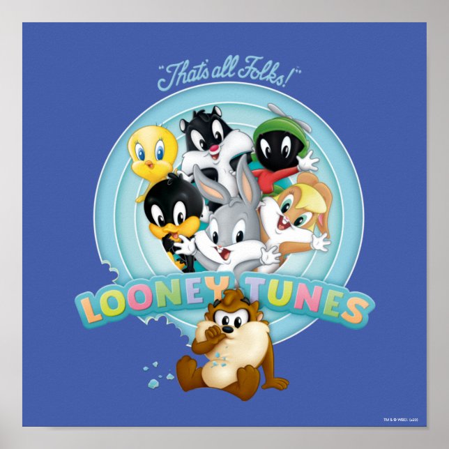 Póster Logo de Baby Looney Tunes | Todos son personas (Frente)