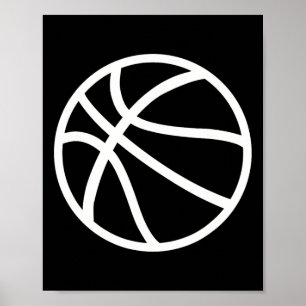Póster Logo de baloncesto