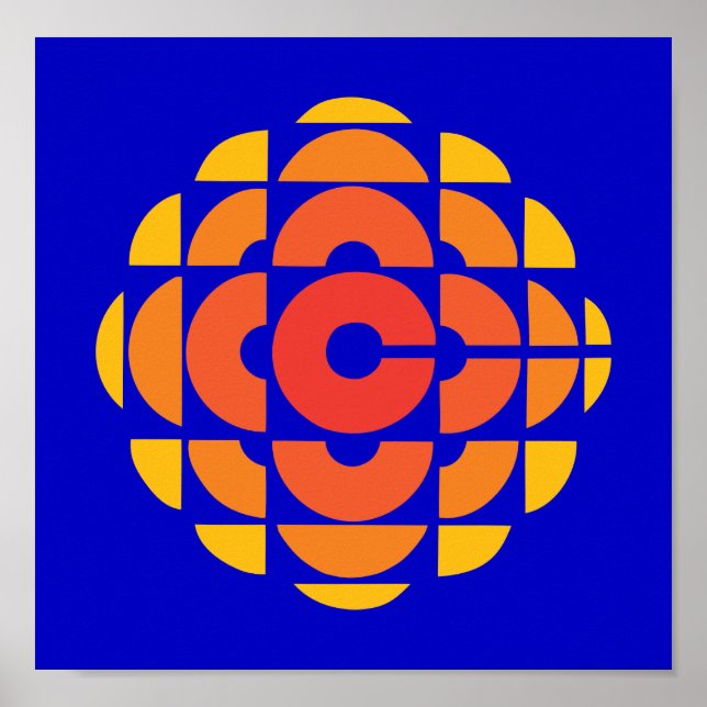 Póster Logo de CBC 1974 (Frente)