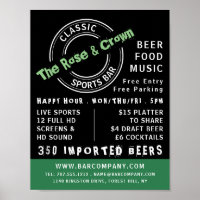 Logo de Classic Sports Bar, publicidad de pub/cerv