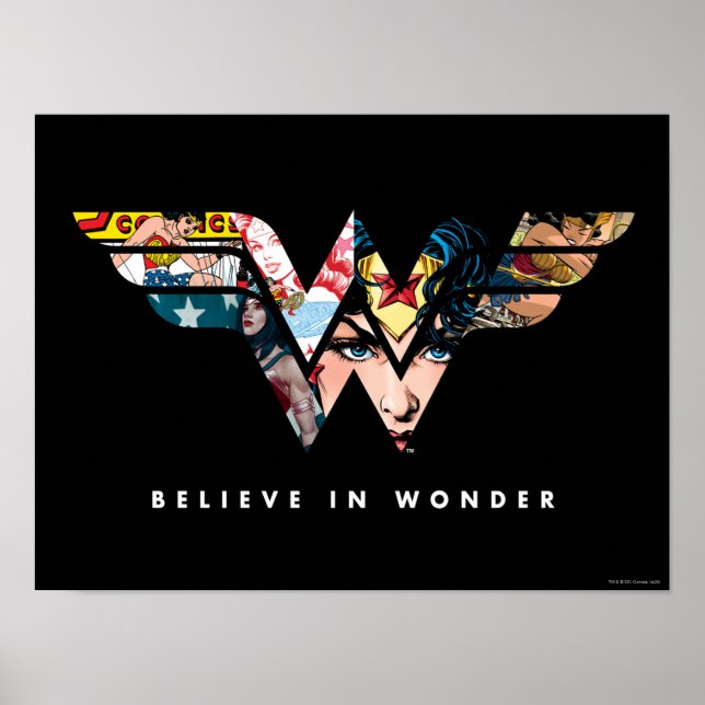 Póster Logo De Collage "Belider In Wonder" De Mujer Marav (Frente)