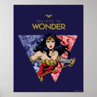 Logo De Cómic De La Mujer Maravilla "Creer En La M