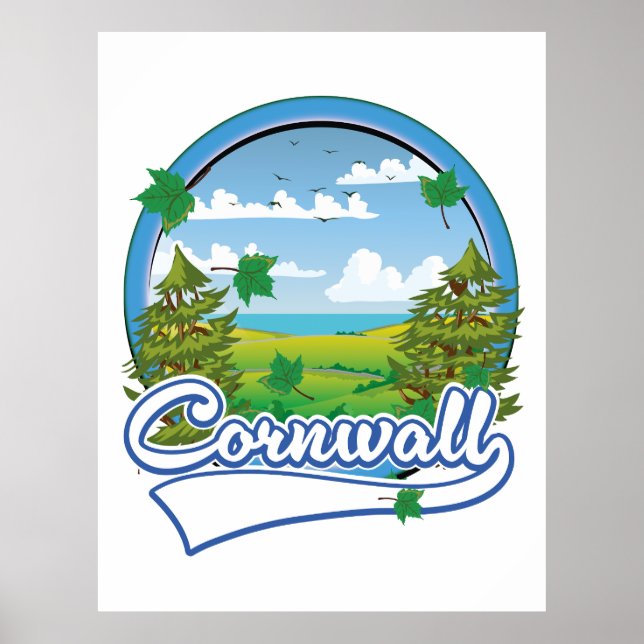 Póster Logo de Cornwall Travel (Frente)