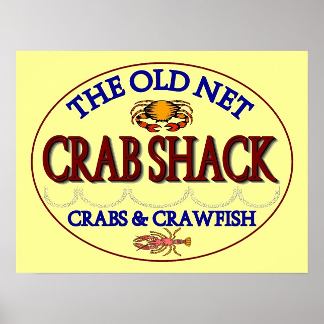 Póster Logo de Crab Shack (Frente)