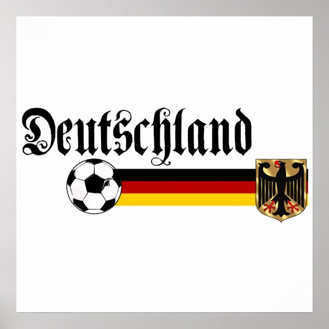 Póster Logo de Deutschland fussball (Frente)