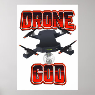 Póster Logo de Drone God