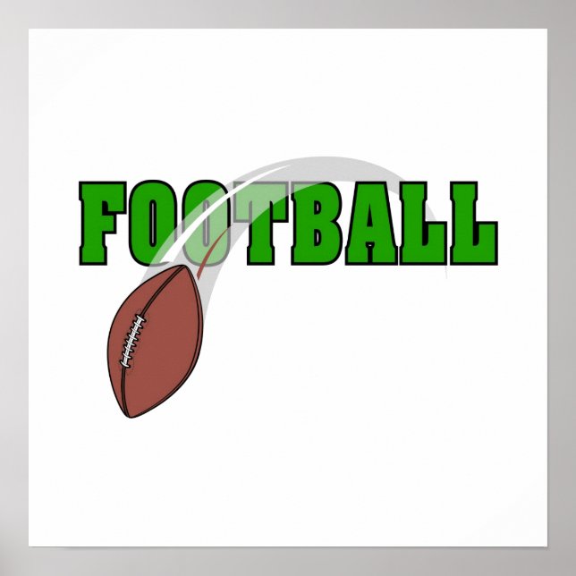 Póster Logo de Football Swoosh (Frente)