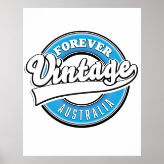 Póster Logo de Forever vintage Australia