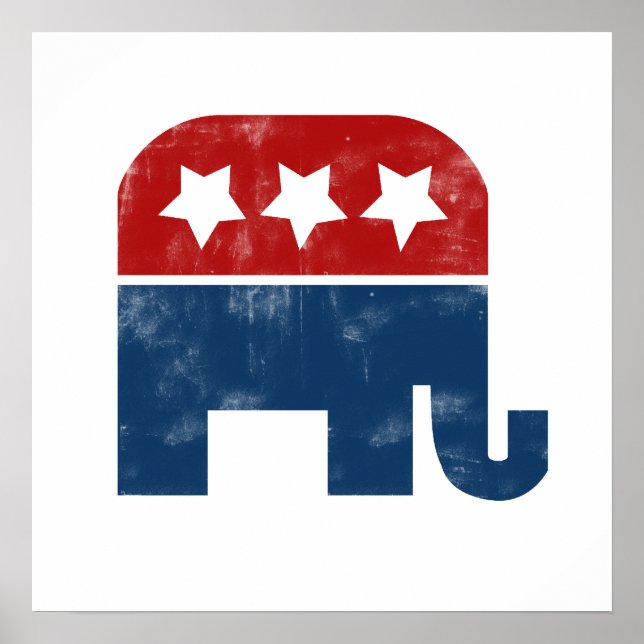 Póster Logo de GOP de época (Frente)