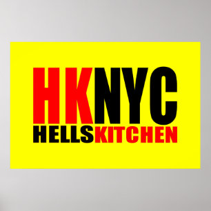 Póster Logo de Hell's Kitchen en Nueva York