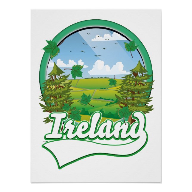 Póster Logo de Ireland Travel (Anverso)