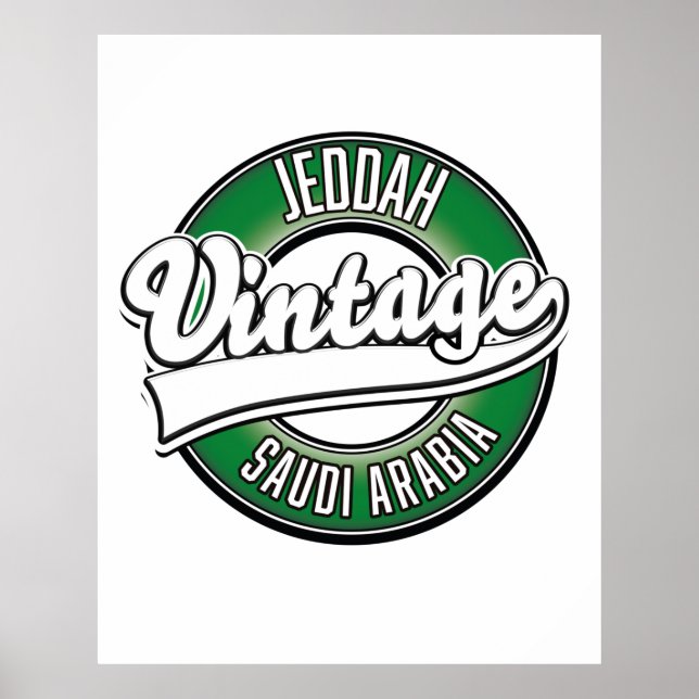 Póster logo de jeddah saudi arabia (Frente)