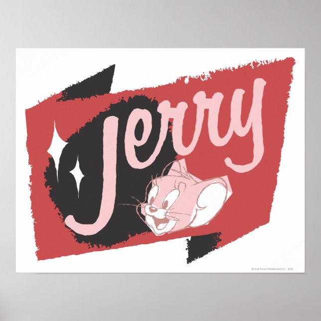 Póster Logo de Jerry Red y Black (Frente)