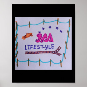Póster Logo De La Compañía Jaa Lifestyle