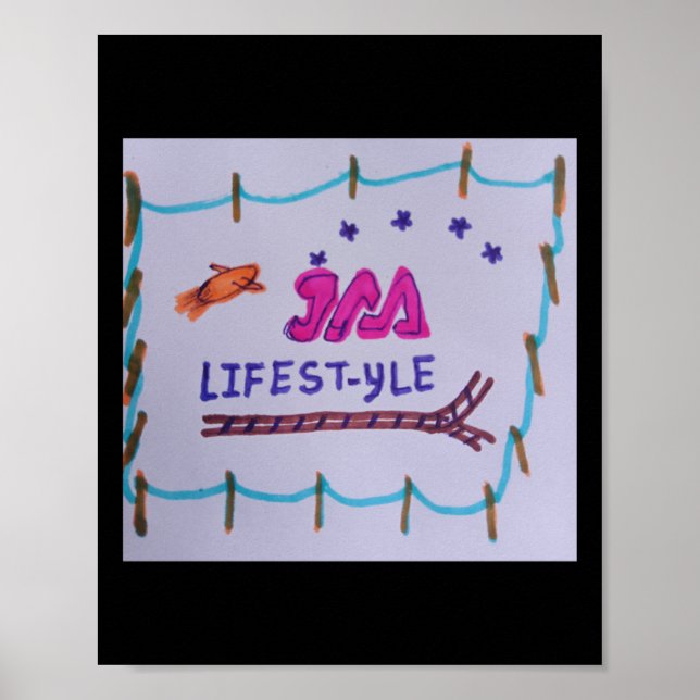 Póster Logo De La Compañía Jaa Lifestyle (Frente)