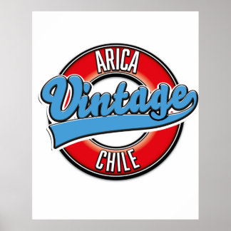 Póster Logo de la cosecha de chile de Arica