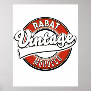 Póster Logo de la cosecha de Rabat morocco