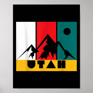 Póster Logo de la época Utah - Park City Utah - Esquí ret
