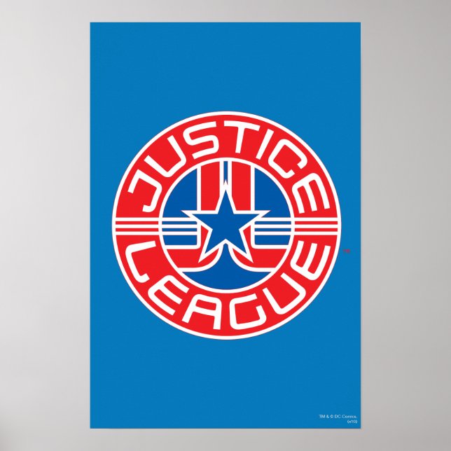 Póster Logo de la Liga de la Justicia (Frente)