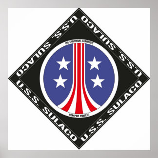 Póster Logo de la tripulación del USS Sulaco Colonial Mar