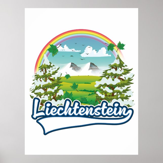 Póster Logo de Liechtenstein Travel (Frente)