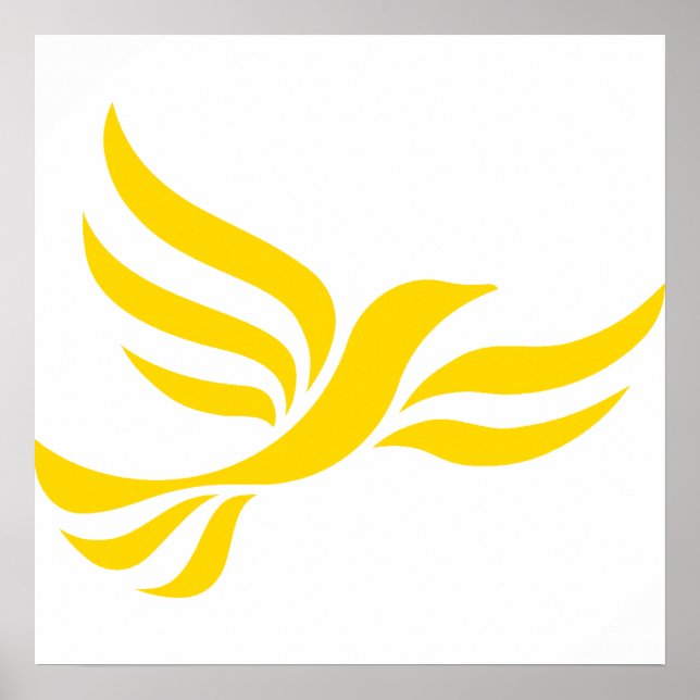 Póster Logo de los demócratas liberales (Frente)