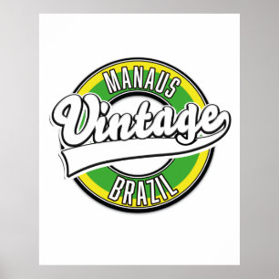 Póster Logo de Manaus Brasil