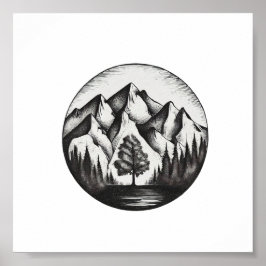 Póster Logo de Mountian