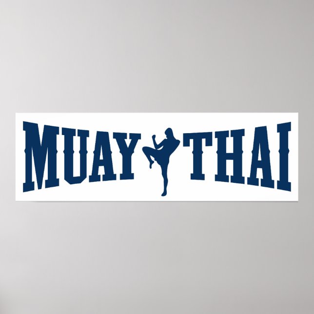 Póster Logo de Muay Thai (Frente)