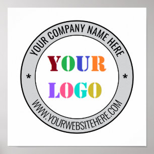 Póster Logo de negocios de personalizado y texto la plant
