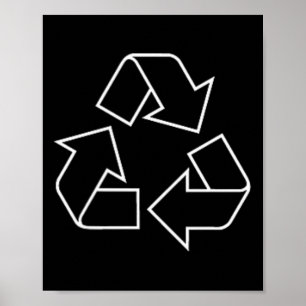 Póster Logo de reciclaje Símbolo de reciclaje Día de la T