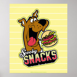 Póster Logo de Scooby-Doo "Snacks Scooby"