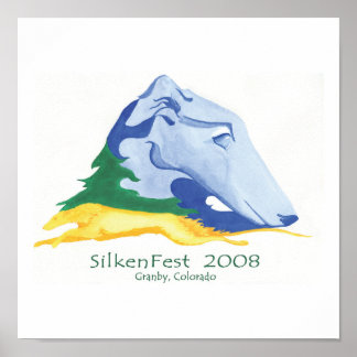 Póster Logo de Silkenfest de 2008 Kim Tucker poster/impre