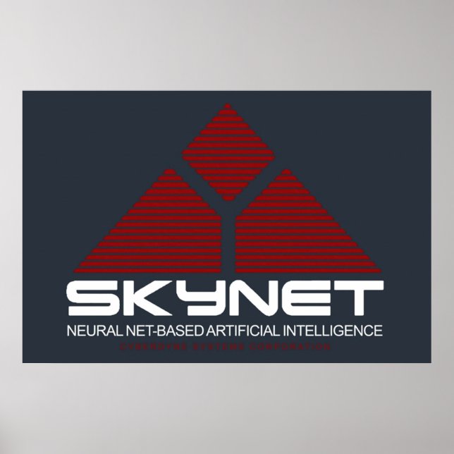 Póster Logo de Skynet (Frente)